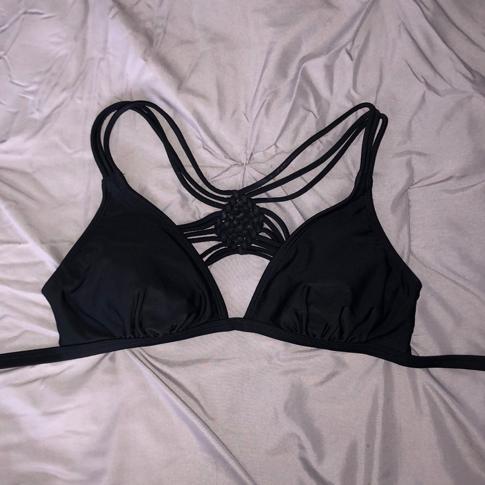Black bikini top